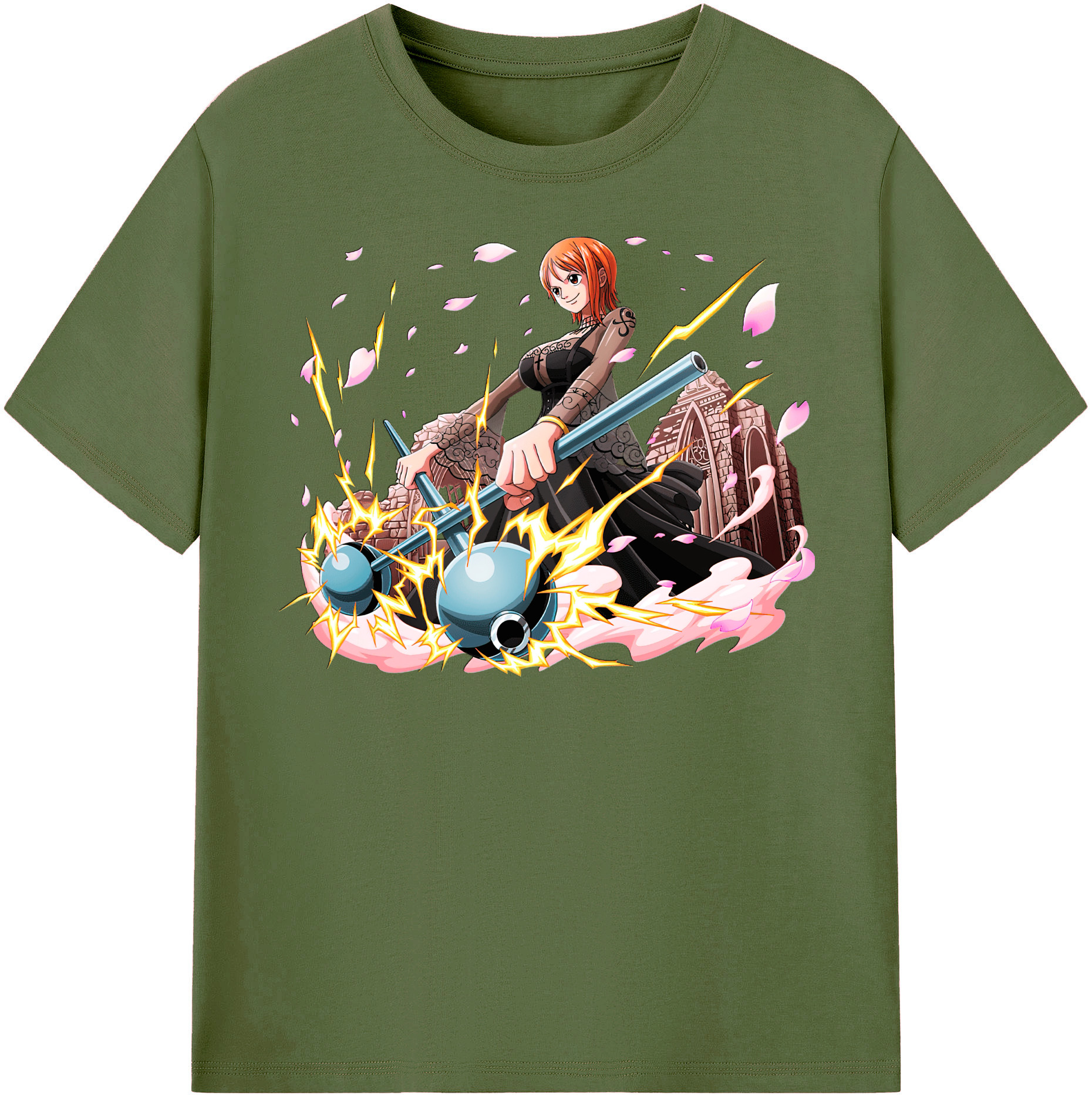 ワンピース ナミ ONE PIECE Nami 綿100％半袖Tシャツ（フロントプリント）